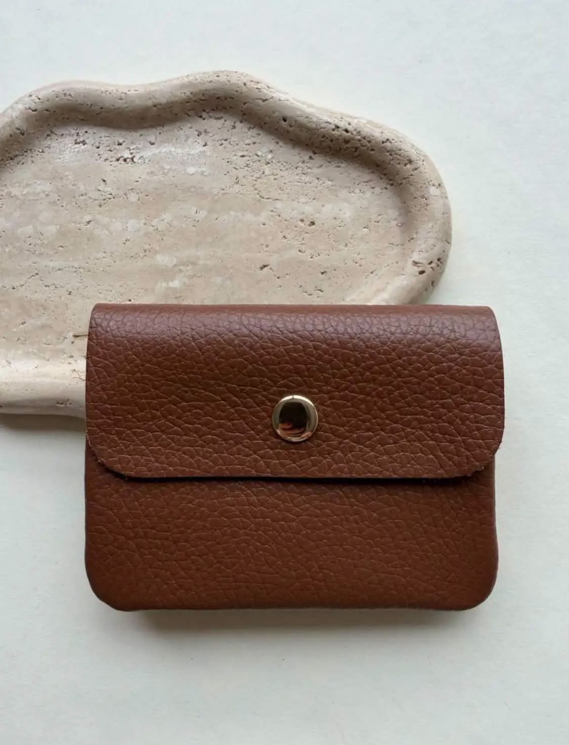 Blush portemonnee klein - cognac