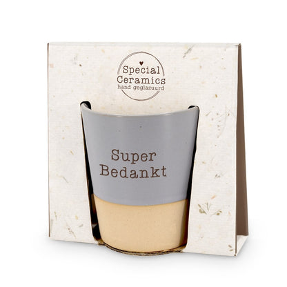 Miko: Mok keramiek - Super bedankt