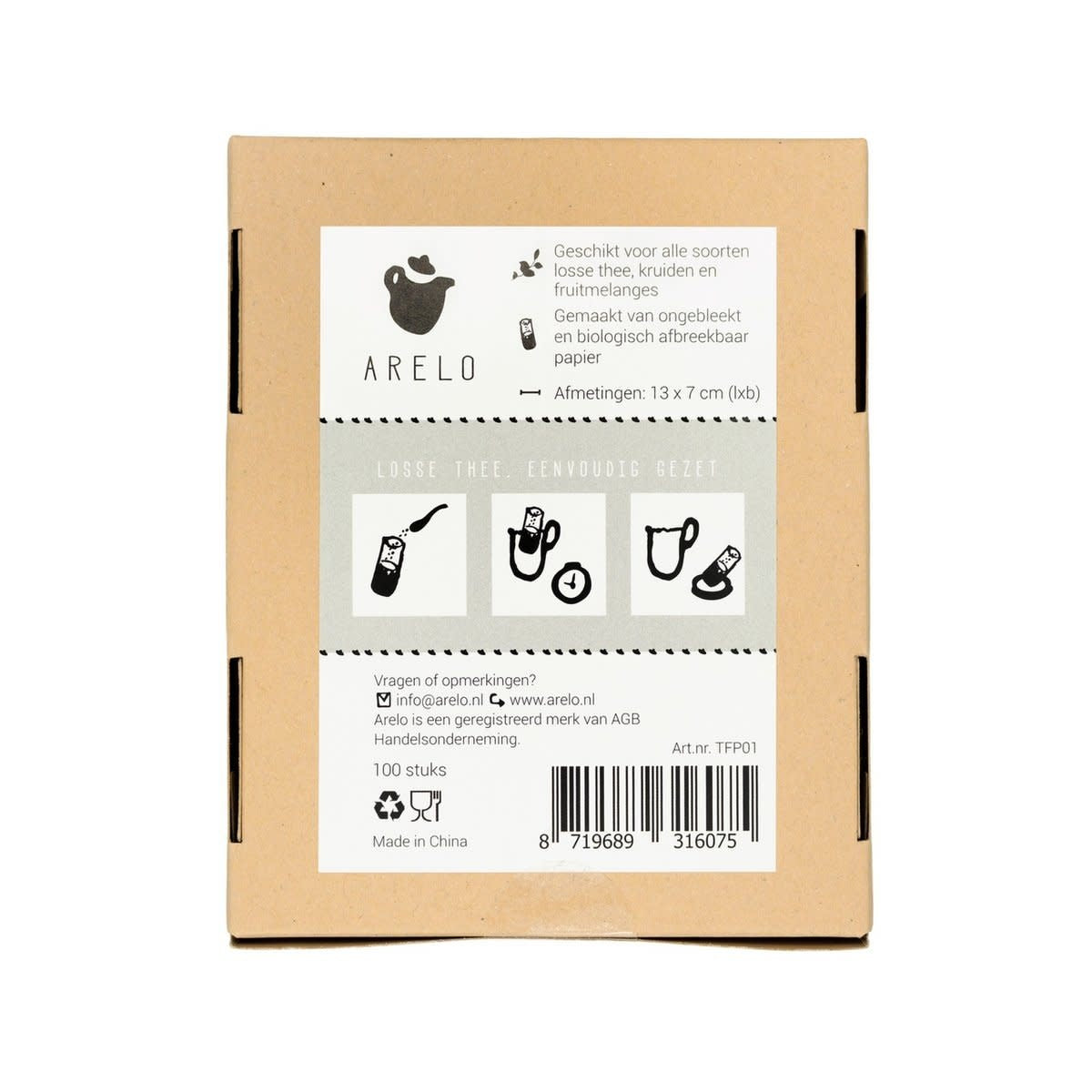 Arelo thee: Papieren Theefilter (per 25)