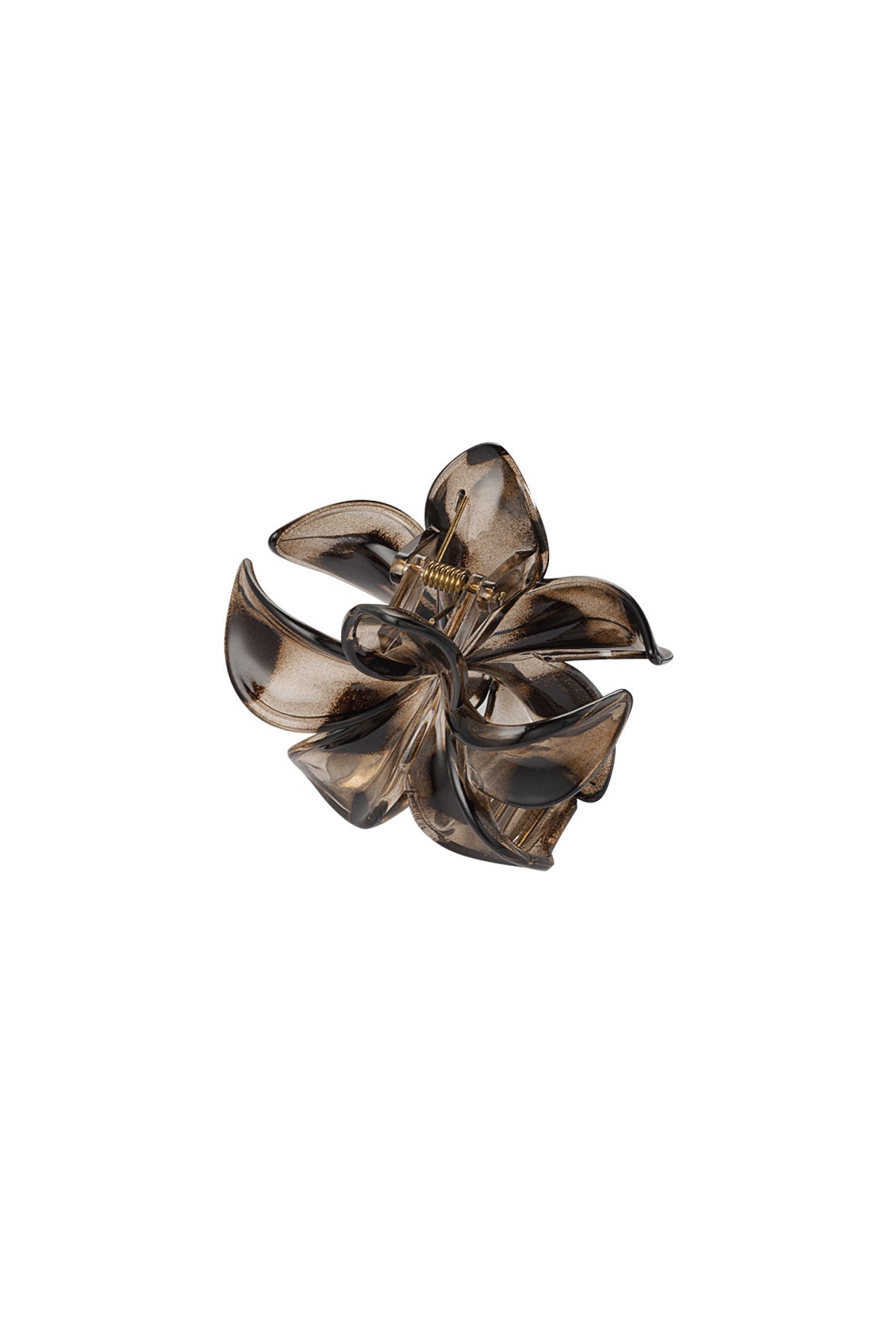 Yehwang: Hawaiiaanse bloemen haarclip - bruin