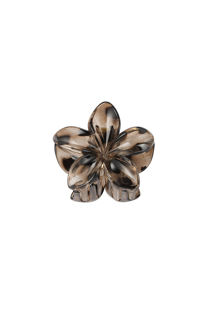 Yehwang: Hawaiiaanse bloemen haarclip - bruin