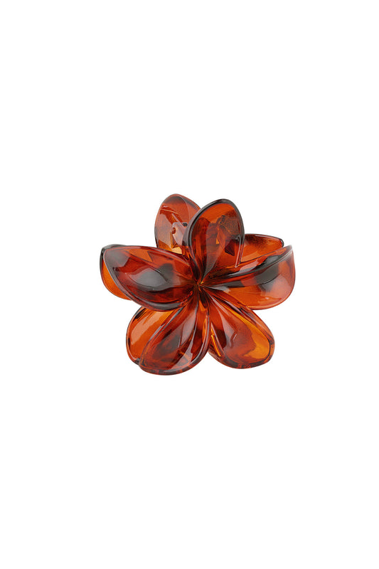 Yehwang: Hawaiiaanse bloemen haarclip - rood
