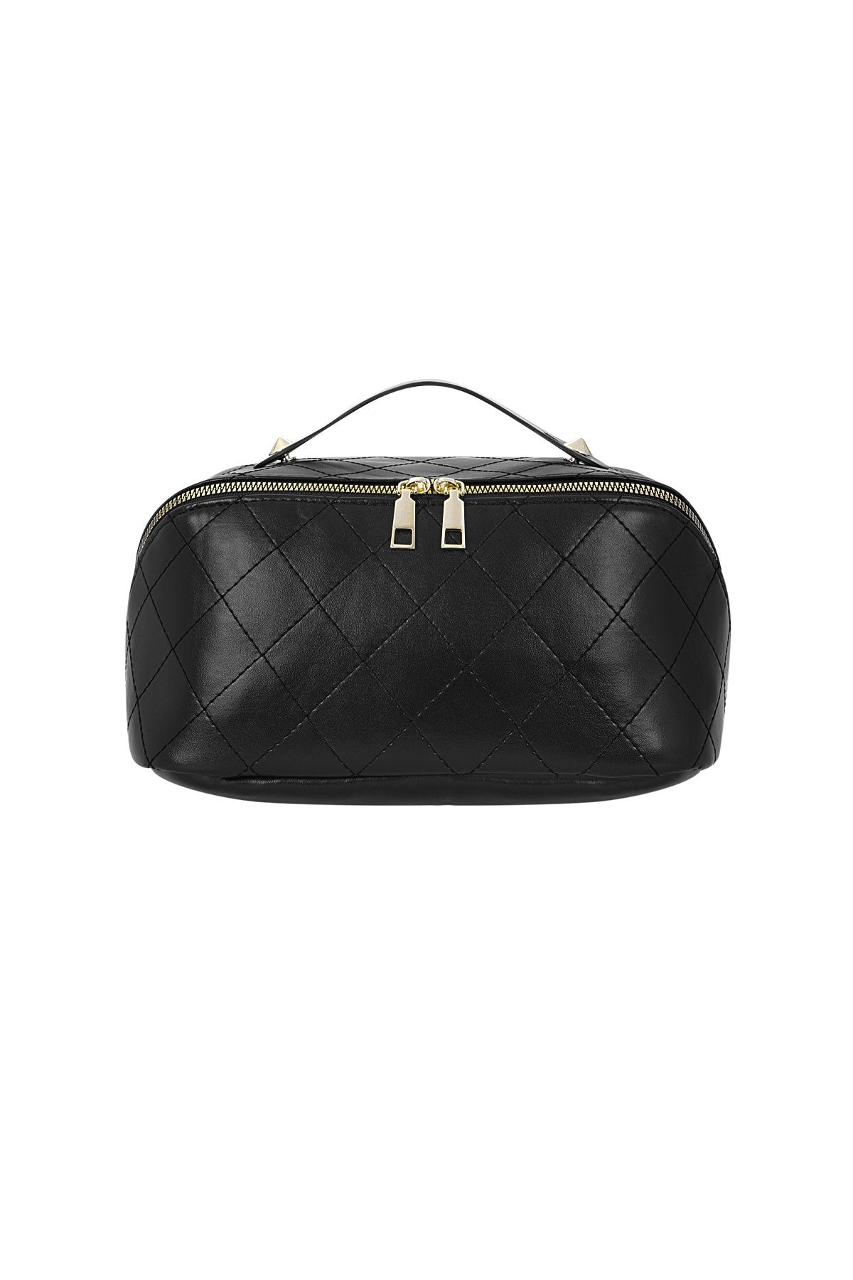 Yehwang: toilettas schuine rits - zwart