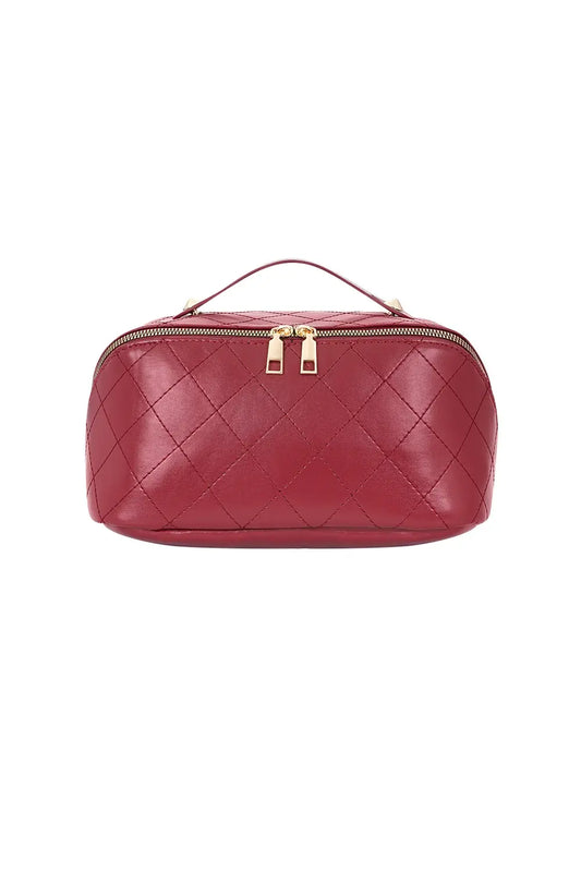 Yehwang: toilettas schuine rits - bordeaux