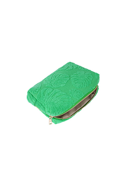 Yehwang: make-up tas bladeren - groen