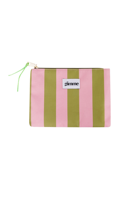 Yehwang: ritstas strepen - groen en roze