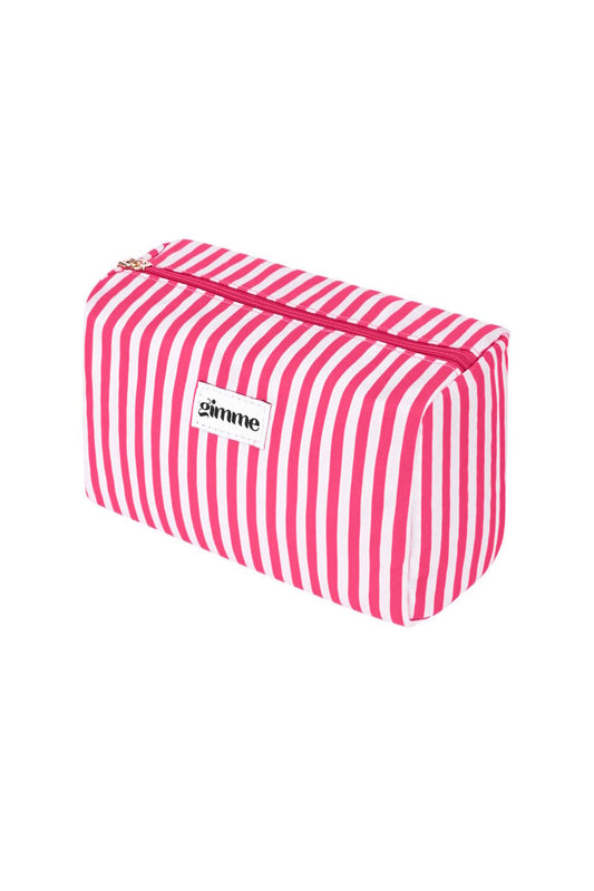 Yehwang: toilettas - fijne strepen fuchsia