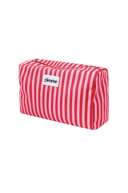 Yehwang: toilettas - fijne strepen rood en roze