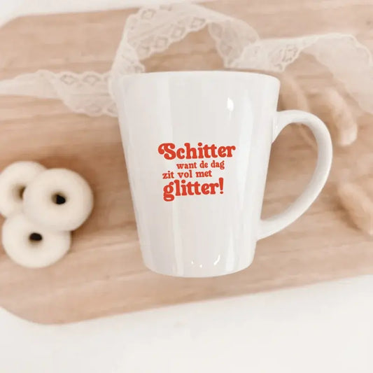 Winkeltje van Anne: Mok | Schitter | Roest rood