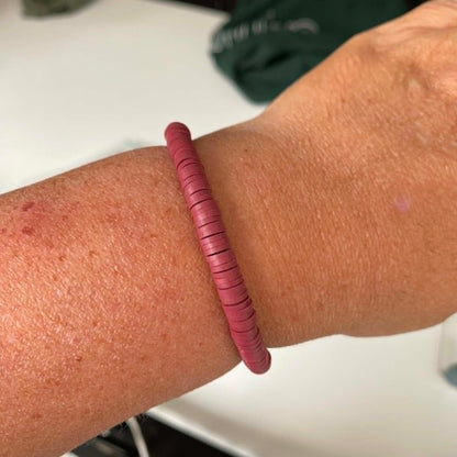 Biba: armbandje klei - bordeaux