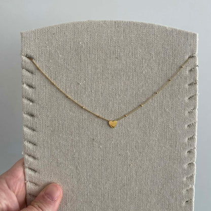 Yehwang: Ketting met hangertje - stainless steel goud - hartje