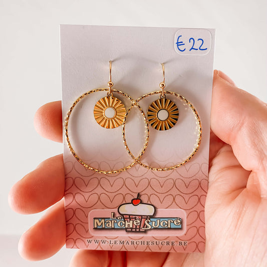 Le marché sucré: oorbellen - goud