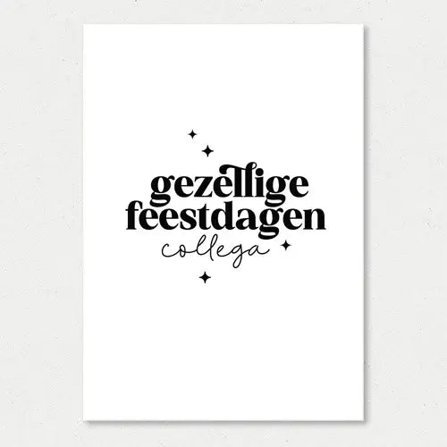 Liefz: kaart a6 - gezellige feestdagen collega