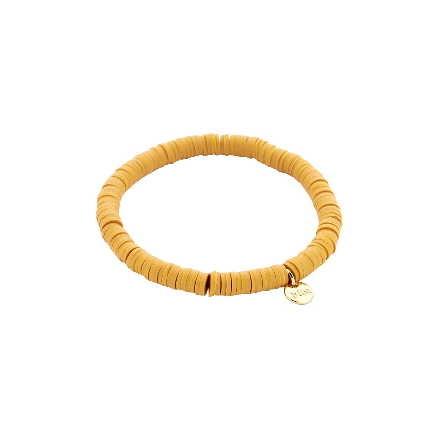 Biba: armbandje clay - oker
