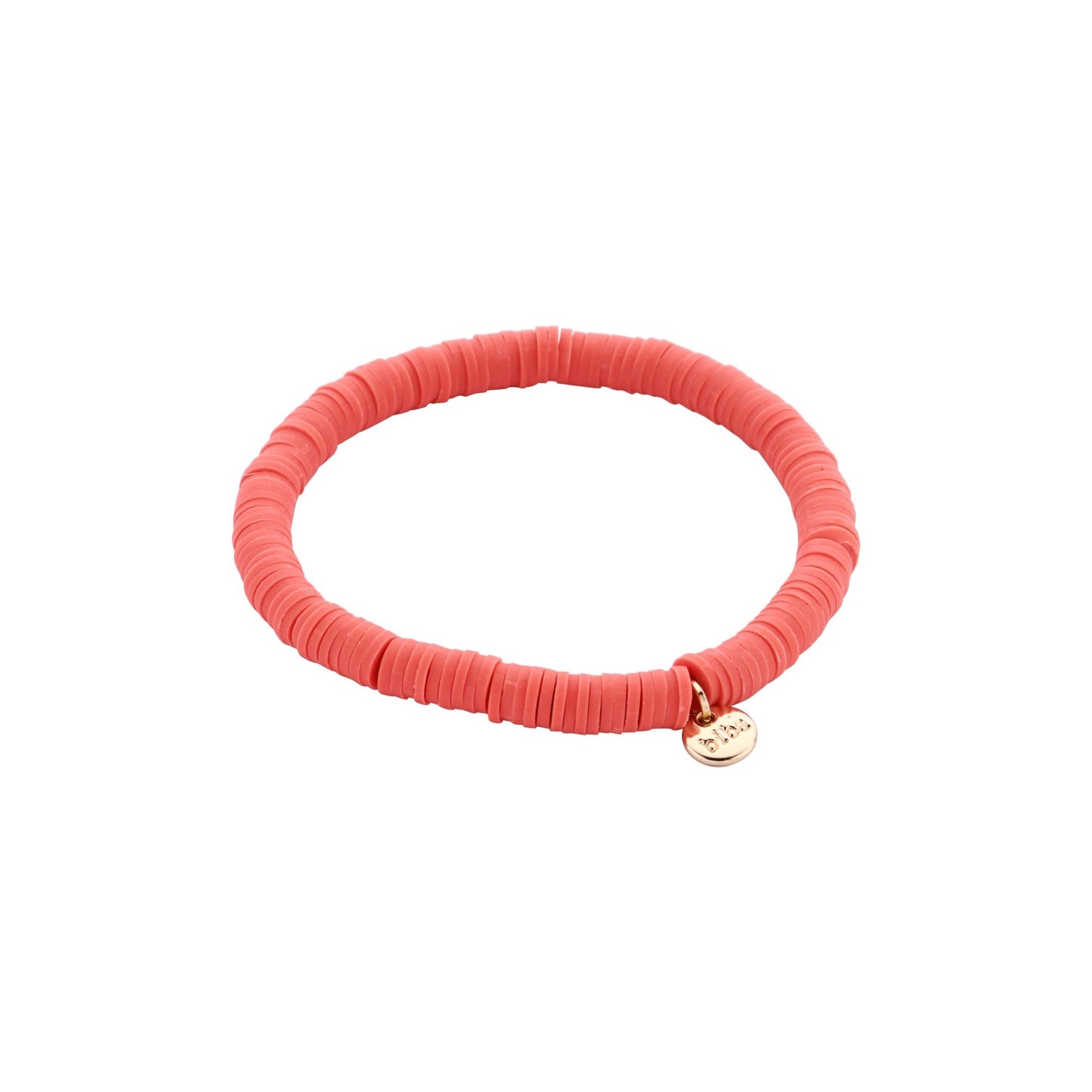 Biba: armbandje clay - donker oranje
