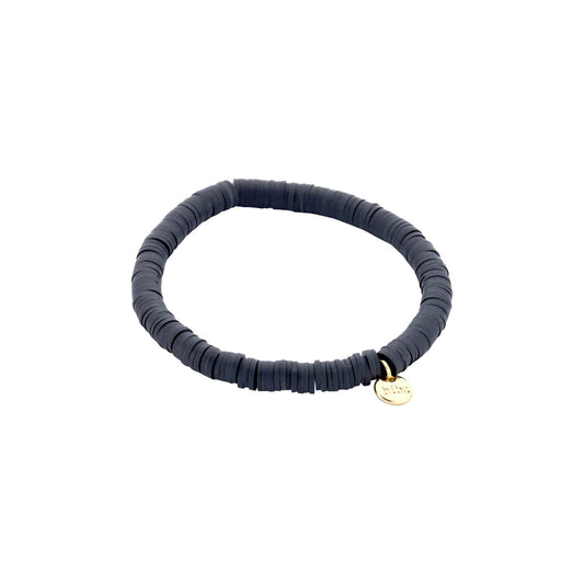Biba: armbandje clay - donkergrijs