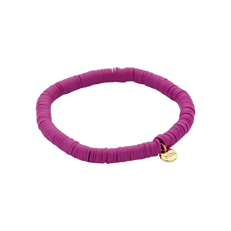 Biba: armbandje klei - paars