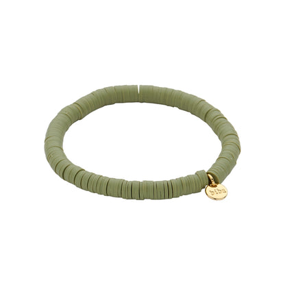 Biba: armbandje klei - kaki
