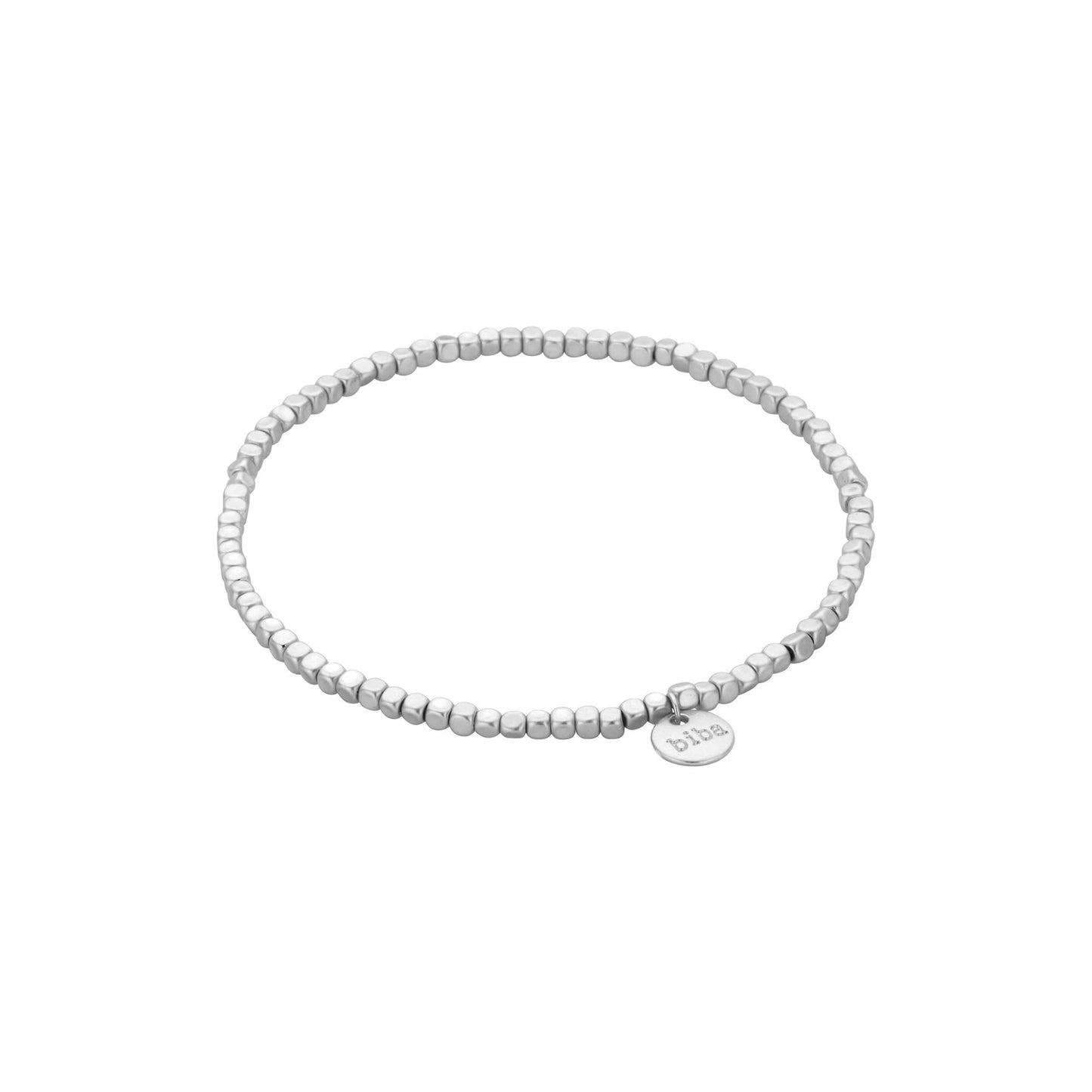 Biba: armband mat zilver