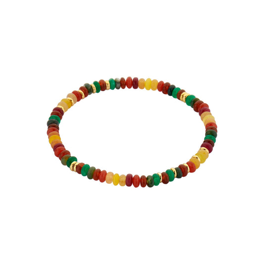 Biba: armbandje gekleurde pareltjes 02