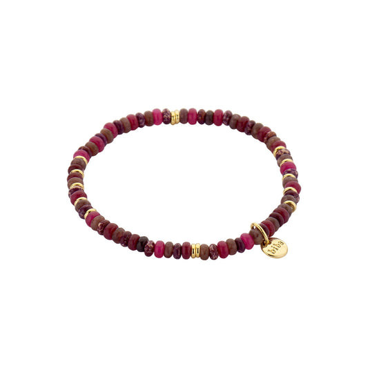 Biba: armbandje gekleurde pareltjes 05