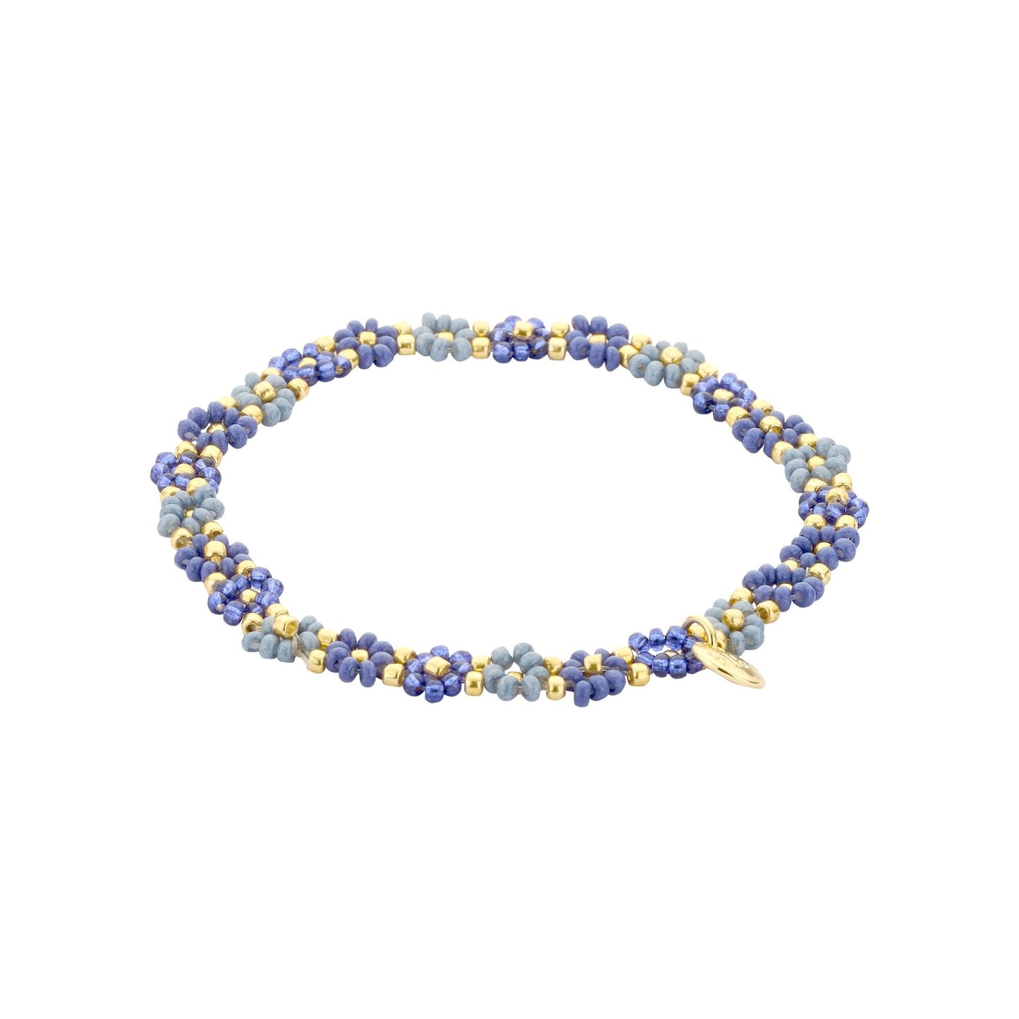 Biba: armbandje elastiek- bloemetjes rondom 55563MIX08