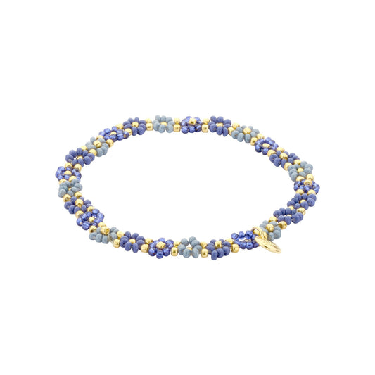 Biba: armbandje elastiek- bloemetjes rondom 55563MIX08