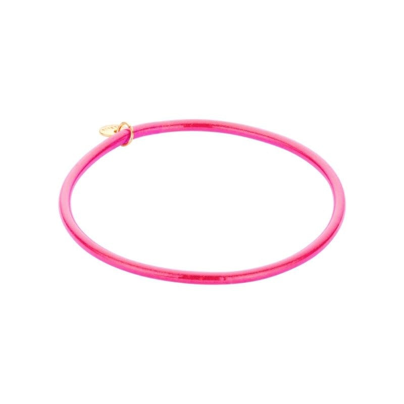 Biba: Armbandje kunststof - roze 12