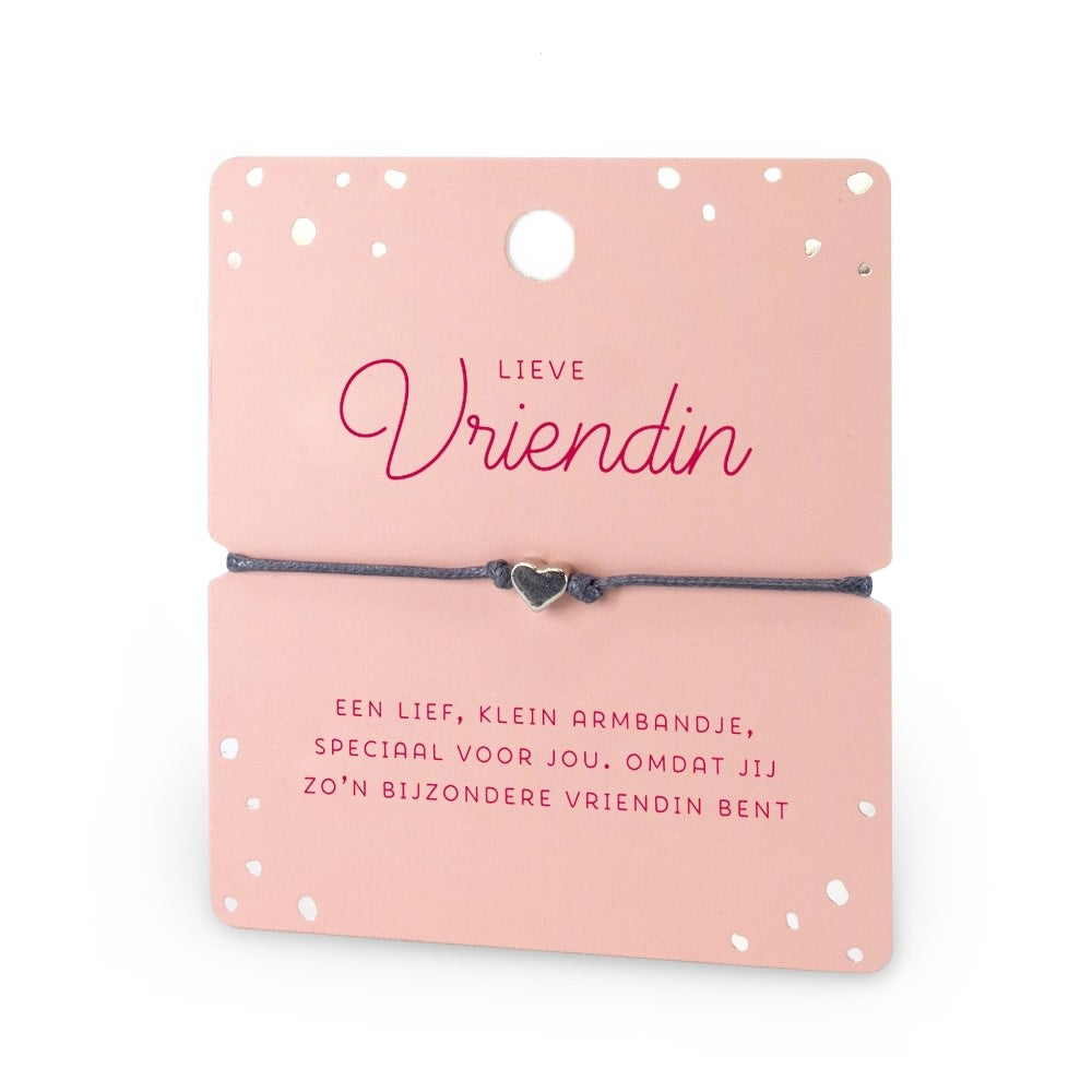 Miko: Hart armband - Lieve vriendin