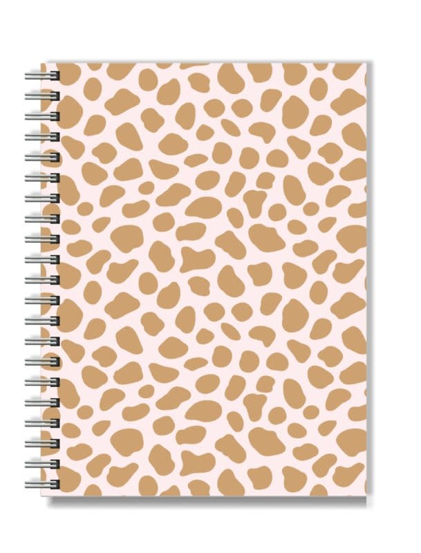 Stationery & gift Notebook A5 softcover / pink cheetah