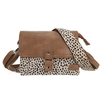 I'm dutch: Handtas - schoudertasje Bremen - Camel dot