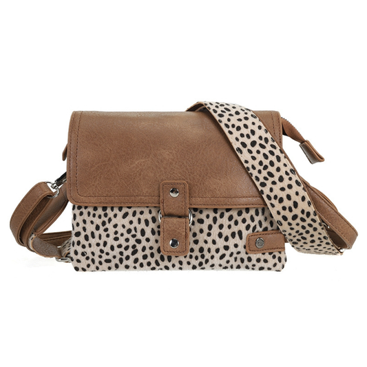 I'm dutch: Handtas - schoudertasje Bremen - Camel dot