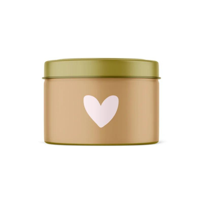 Stationery & gift: Geurkaars in blik | HEART