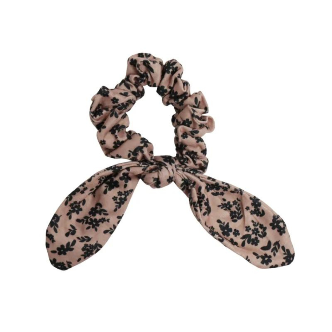 Van Pauline scrunchies - Stripe and moon  (per 6)