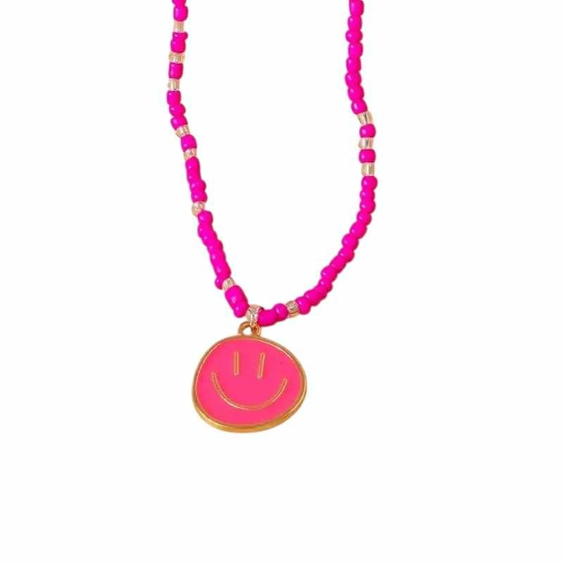ketting - pareltjes - smiley