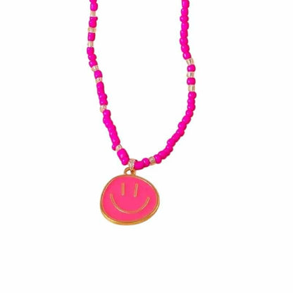 ketting - pareltjes - smiley