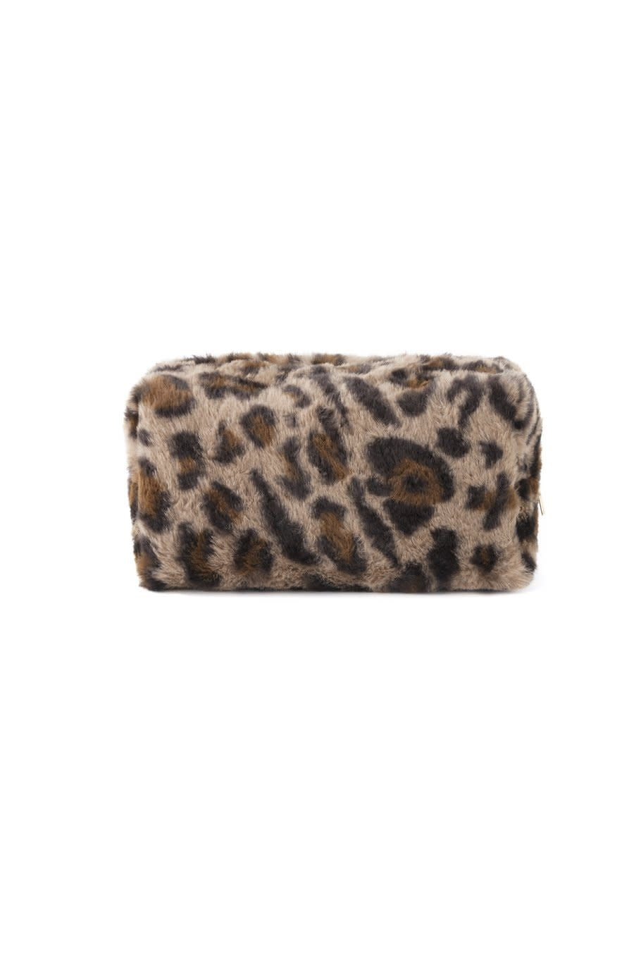 Yehwang: make-up tas zachte luipaard - khaki