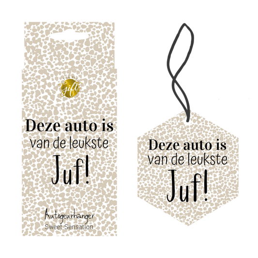 The big gifts: Autogeurhanger - Juf
