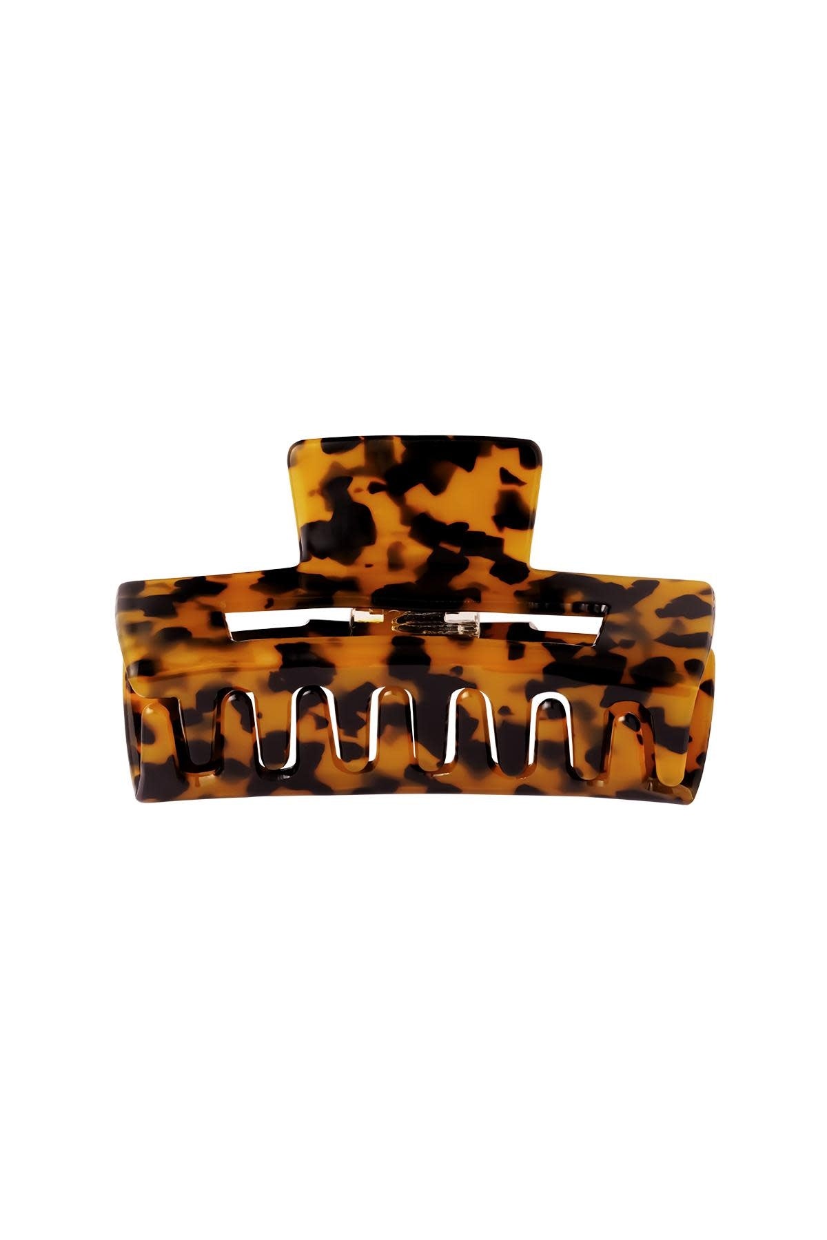 Yehwang: Haarclip - bruin printje
