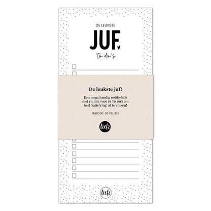 Liefz: Notitieblok | To do's | De leukste juf
