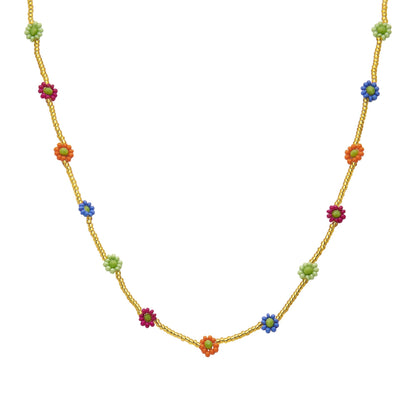 Biba: ketting pareltjes en bloemetje