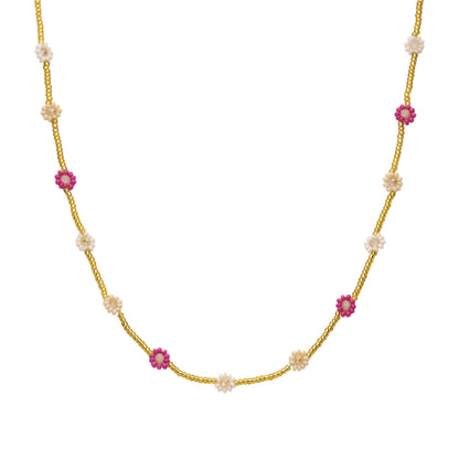 Biba: ketting pareltjes en bloemetje