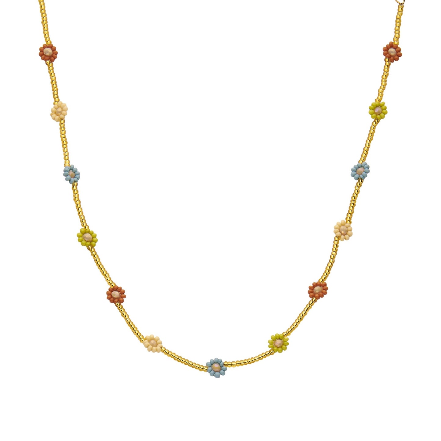 Biba: ketting pareltjes en bloemetje