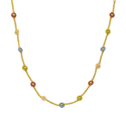 Biba: ketting pareltjes en bloemetje