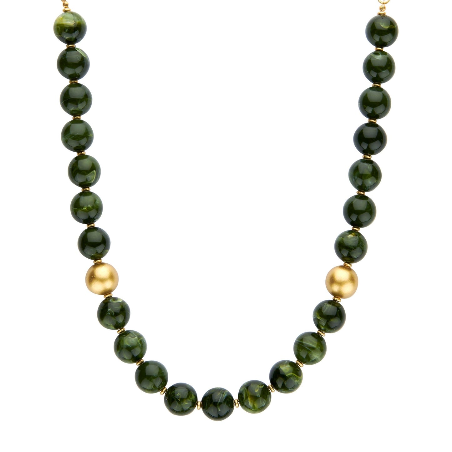 Biba: ketting drops of color - groen