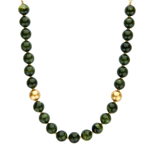 Biba: ketting drops of color - groen
