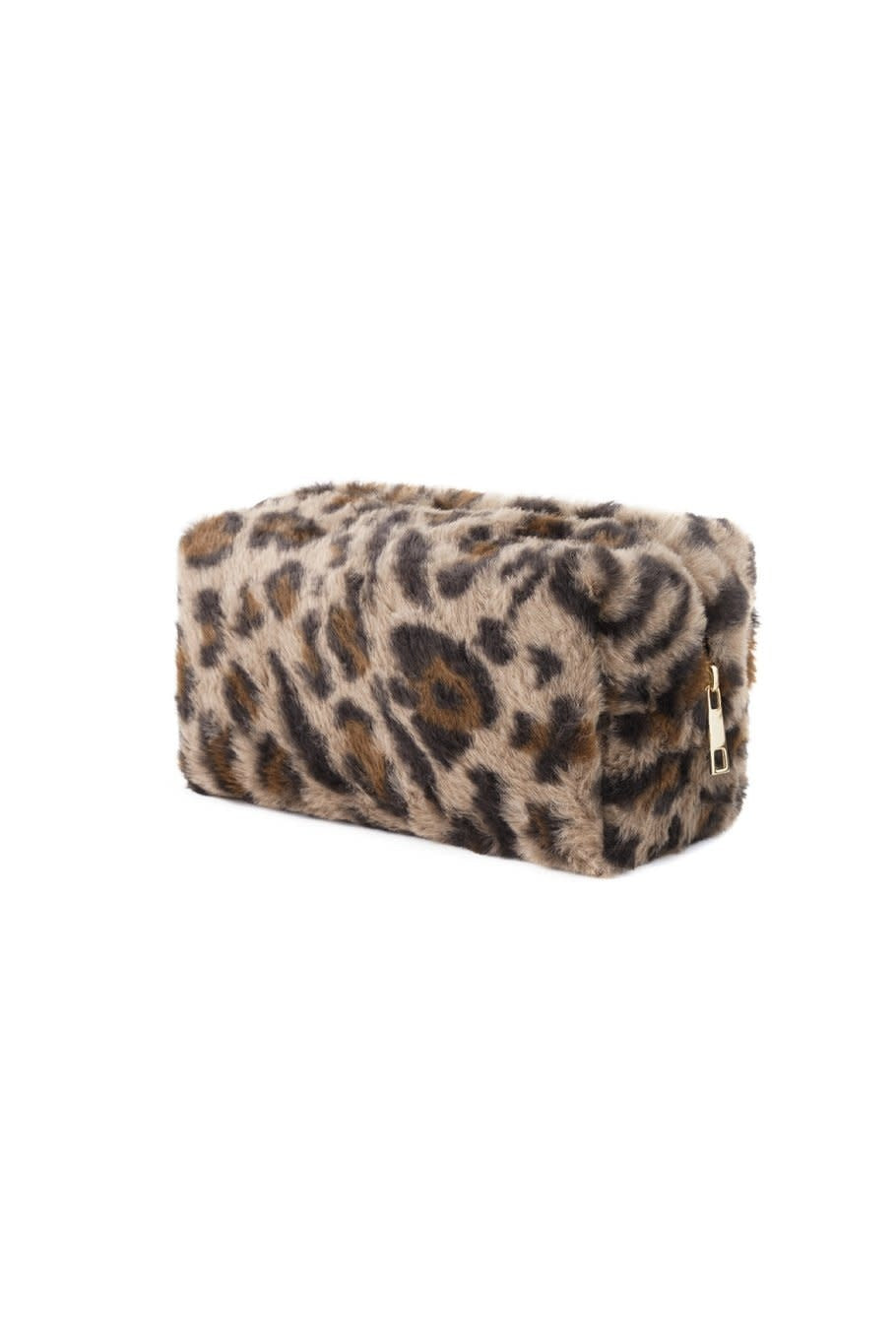 Yehwang: make-up tas zachte luipaard - khaki