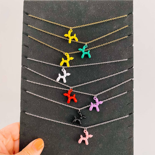 Le marché sucré: ketting met hanger ballonhond