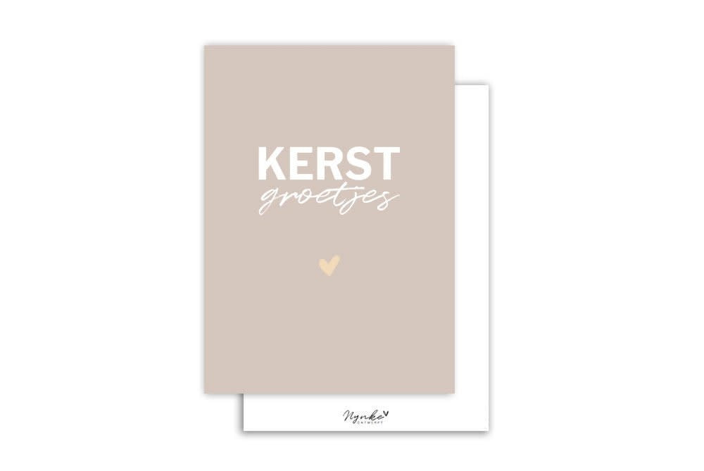 Nynke ontwerpt: Kaart | Kerst groetjes