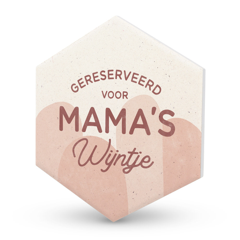 Miko: Onderzetter - Mama's Wijntje
